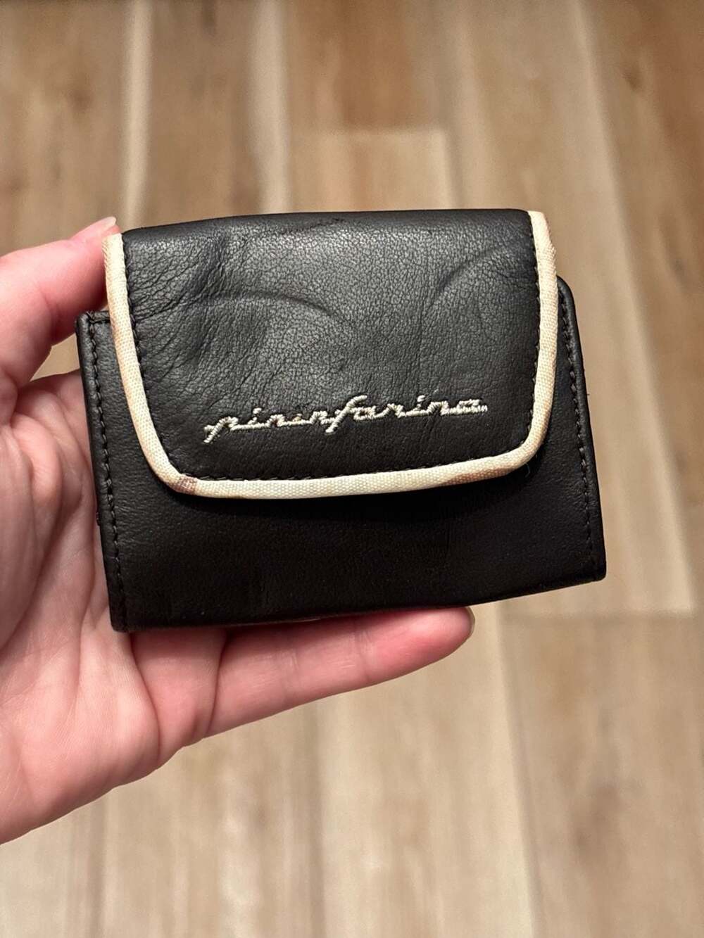 Pininfarina Black Leather Wallet NNTNS908A